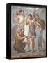 Italy, Naples, Naples Museum, from Pompeii, House of Siricus (VII, 1, 47), Lapyx and Aeneas-Samuel Magal-Framed Stretched Canvas