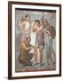 Italy, Naples, Naples Museum, from Pompeii, House of Siricus (VII, 1, 47), Lapyx and Aeneas-Samuel Magal-Framed Photographic Print