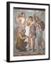 Italy, Naples, Naples Museum, from Pompeii, House of Siricus (VII, 1, 47), Lapyx and Aeneas-Samuel Magal-Framed Photographic Print