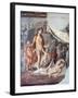 Italy, Naples, Naples Museum, from Pompeii, House of the Capitals, Dionysus and Arianna-Samuel Magal-Framed Photographic Print