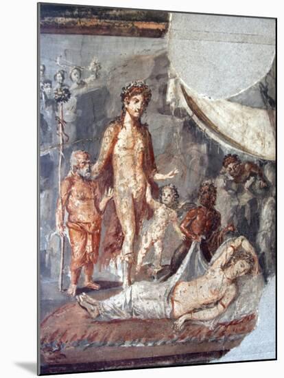 Italy, Naples, Naples Museum, from Pompeii, House of the Capitals, Dionysus and Arianna-Samuel Magal-Mounted Photographic Print