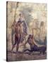 Italy, Naples, Naples Museum, from Pompeii, House of the Centaur, Hercules Slaying Nessus-Samuel Magal-Stretched Canvas