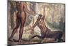 Italy, Naples, Naples Museum, from Pompeii, House of the Centaur, Hercules Slaying Nessus-Samuel Magal-Mounted Photographic Print