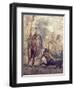 Italy, Naples, Naples Museum, from Pompeii, House of the Centaur, Hercules Slaying Nessus-Samuel Magal-Framed Photographic Print