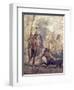 Italy, Naples, Naples Museum, from Pompeii, House of the Centaur, Hercules Slaying Nessus-Samuel Magal-Framed Photographic Print