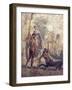 Italy, Naples, Naples Museum, from Pompeii, House of the Centaur, Hercules Slaying Nessus-Samuel Magal-Framed Photographic Print