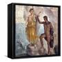 Italy, Naples, Naples Museum, from Pompeii, House of the Dioscuri (VI, 9, 6), Perseus and Andromeda-Samuel Magal-Framed Stretched Canvas