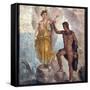 Italy, Naples, Naples Museum, from Pompeii, House of the Dioscuri (VI, 9, 6), Perseus and Andromeda-Samuel Magal-Framed Stretched Canvas