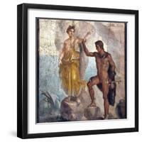 Italy, Naples, Naples Museum, from Pompeii, House of the Dioscuri (VI, 9, 6), Perseus and Andromeda-Samuel Magal-Framed Photographic Print