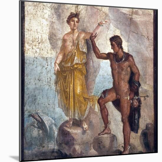 Italy, Naples, Naples Museum, from Pompeii, House of the Dioscuri (VI, 9, 6), Perseus and Andromeda-Samuel Magal-Mounted Photographic Print