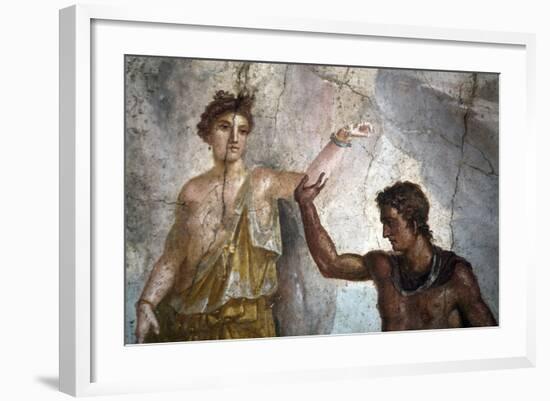 Italy, Naples, Naples Museum, from Pompeii, House of the Dioscuri (VI, 9, 6), Perseus and Andromeda-Samuel Magal-Framed Photographic Print