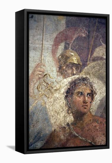 Italy, Naples, Naples Museum, from Pompeii, House of the Tragic Poet, Reg VI, Achilles and Briseis-Samuel Magal-Framed Stretched Canvas