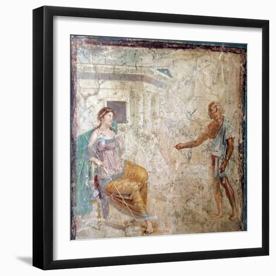 Italy, Naples, Naples Museum, from Pompeii, House of Vettii (VII 4, 48), Daedalus and Pasiphae-Samuel Magal-Framed Photographic Print