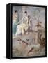 Italy, Naples, Naples Museum, from Pompeii, Prince of Montenegro House VII, Hercules and Omphale-Samuel Magal-Framed Stretched Canvas