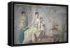 Italy, Naples, Naples Museum, from Pompeii, Prince of Montenegro House VII, Hercules and Omphale-Samuel Magal-Framed Stretched Canvas