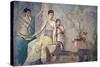 Italy, Naples, Naples Museum, from Pompeii, Prince of Montenegro House VII, Hercules and Omphale-Samuel Magal-Stretched Canvas