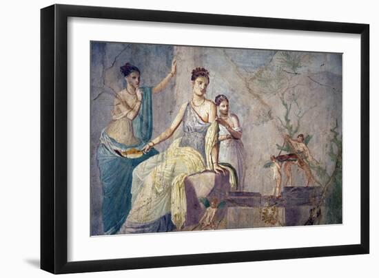 Italy, Naples, Naples Museum, from Pompeii, Prince of Montenegro House VII, Hercules and Omphale-Samuel Magal-Framed Photographic Print