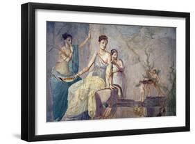 Italy, Naples, Naples Museum, from Pompeii, Prince of Montenegro House VII, Hercules and Omphale-Samuel Magal-Framed Photographic Print