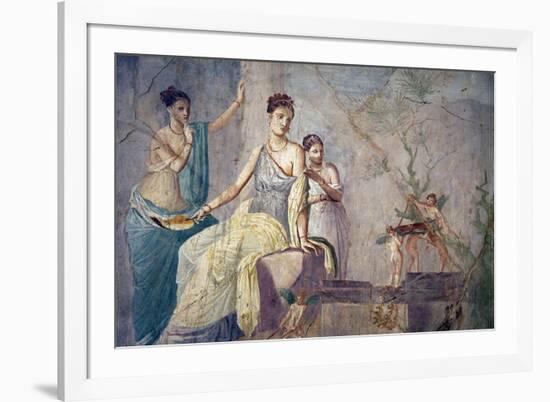 Italy, Naples, Naples Museum, from Pompeii, Prince of Montenegro House VII, Hercules and Omphale-Samuel Magal-Framed Photographic Print