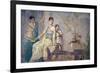 Italy, Naples, Naples Museum, from Pompeii, Prince of Montenegro House VII, Hercules and Omphale-Samuel Magal-Framed Photographic Print