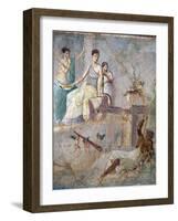 Italy, Naples, Naples Museum, from Pompeii, Prince of Montenegro House VII, Hercules and Omphale-Samuel Magal-Framed Photographic Print