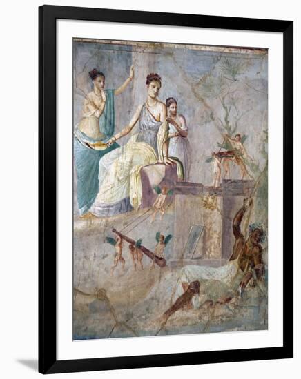 Italy, Naples, Naples Museum, from Pompeii, Prince of Montenegro House VII, Hercules and Omphale-Samuel Magal-Framed Photographic Print