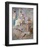 Italy, Naples, Naples Museum, from Pompeii, Prince of Montenegro House VII, Hercules and Omphale-Samuel Magal-Framed Photographic Print