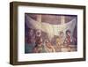 Italy, Naples, Naples Museum, from Pompeii, The Tragic Poet House (VI 8, 3-5), Alecesti and Admeto-Samuel Magal-Framed Photographic Print