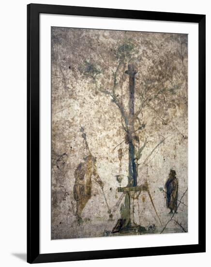 Italy, Naples, Naples Museum, from Pompeii, VI Insula Occidentalis, 41, Cubical 17, Offer-Samuel Magal-Framed Photographic Print