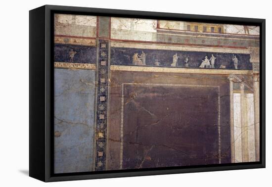 Italy, Naples, Naples Museum, from Pompeii, (VII 6, 28), Cubical 8, Architecture-Samuel Magal-Framed Stretched Canvas