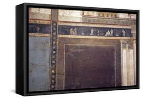 Italy, Naples, Naples Museum, from Pompeii, (VII 6, 28), Cubical 8, Architecture-Samuel Magal-Framed Stretched Canvas