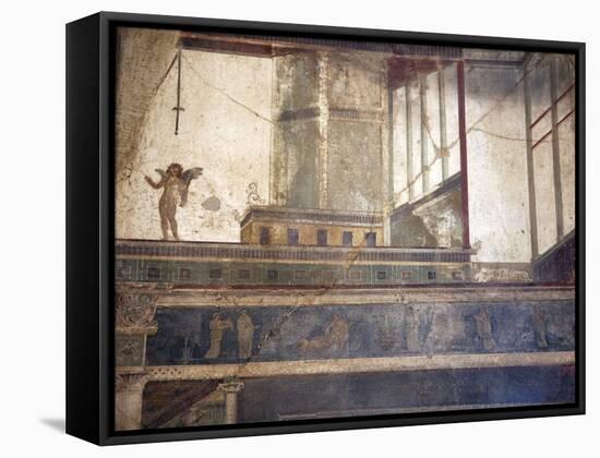 Italy, Naples, Naples Museum, from Pompeii, (VII 6, 28), Cubical 8, Architecture-Samuel Magal-Framed Stretched Canvas