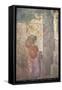 Italy, Naples, Naples Museum, from Pompeii, (VII 6,28), Cubicle 8, Idyllic Landscape- Sacral-Samuel Magal-Framed Stretched Canvas