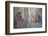 Italy, Naples, Naples Museum, from Pompeii, (VII 6,28), Cubicle 8, Idyllic Landscape- Sacral-Samuel Magal-Framed Photographic Print