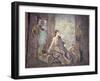 Italy, Naples, Naples Museum, from Pompeii, Woman Painter and a Bust of Bacchus-Samuel Magal-Framed Photographic Print