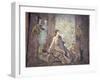 Italy, Naples, Naples Museum, from Pompeii, Woman Painter and a Bust of Bacchus-Samuel Magal-Framed Photographic Print