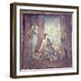 Italy, Naples, Naples Museum, from Pompeii, Woman Painter and a Bust of Bacchus-Samuel Magal-Framed Photographic Print