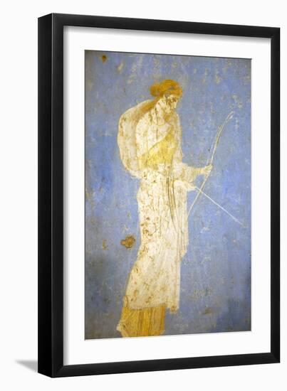 Italy, Naples, Naples Museum, from Stabia, Villa of Varanus or Ariadne (Bedroom), Diana (Artemis)-Samuel Magal-Framed Premium Photographic Print