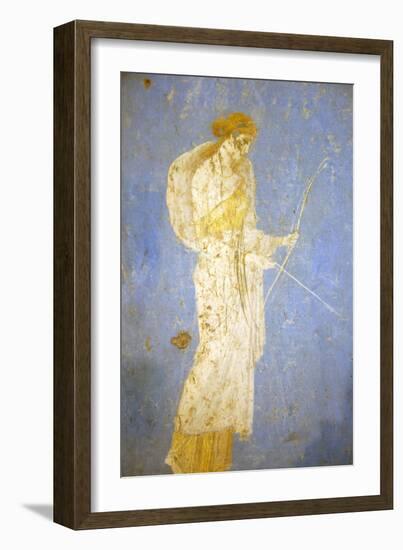 Italy, Naples, Naples Museum, from Stabia, Villa of Varanus or Ariadne (Bedroom), Diana (Artemis)-Samuel Magal-Framed Photographic Print