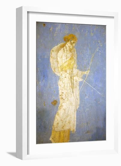 Italy, Naples, Naples Museum, from Stabia, Villa of Varanus or Ariadne (Bedroom), Diana (Artemis)-Samuel Magal-Framed Photographic Print