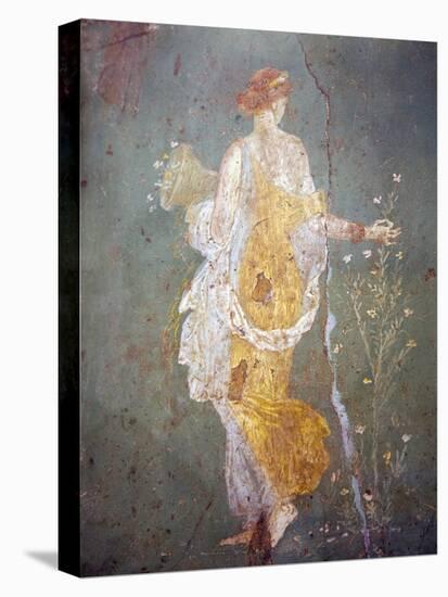 Italy, Naples, Naples Museum, from Stabia, Villa of Varanus or Ariadne, Flora (Khloris)-Samuel Magal-Stretched Canvas