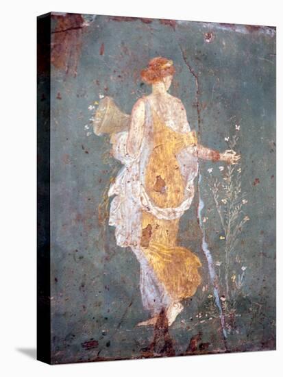 Italy, Naples, Naples Museum, from Stabia, Villa of Varanus or Ariadne, Flora (Khloris)-Samuel Magal-Stretched Canvas