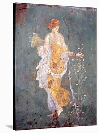 Italy, Naples, Naples Museum, from Stabia, Villa of Varanus or Ariadne, Flora (Khloris)-Samuel Magal-Stretched Canvas