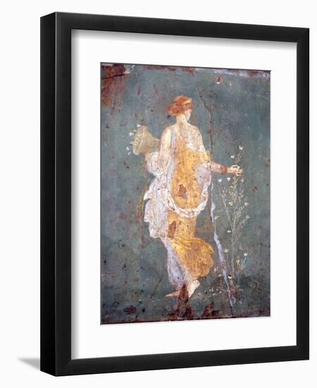 Italy, Naples, Naples Museum, from Stabia, Villa of Varanus or Ariadne, Flora (Khloris)-Samuel Magal-Framed Premium Photographic Print