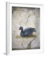 Italy, Naples, Naples Museum, from the Villa of Arianna in Stabiae, Crouching bird-Samuel Magal-Framed Photographic Print