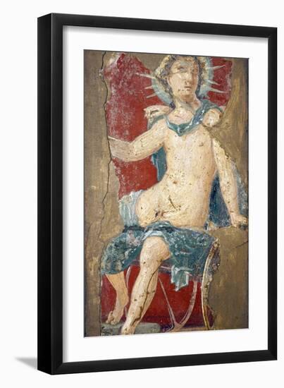 Italy, Naples, Naples Museum, from the Villa of Arianna in Stabiae, Helios sitting on his Chariot-Samuel Magal-Framed Photographic Print