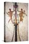 Italy, Naples, Naples Museum, from the Villa of Arianna in Stabiae, Naked Flying Figures-Samuel Magal-Stretched Canvas