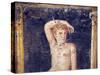 Italy, Naples, Naples Museum, from the Villa of Arianna in Stabiae, Naked Young Man on a Stool-Samuel Magal-Stretched Canvas