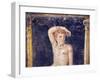 Italy, Naples, Naples Museum, from the Villa of Arianna in Stabiae, Naked Young Man on a Stool-Samuel Magal-Framed Photographic Print