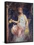 Italy, Naples, Naples Museum, from the Villa of Arianna in Stabiae, Young Woman Sitting on a Chair-Samuel Magal-Framed Stretched Canvas